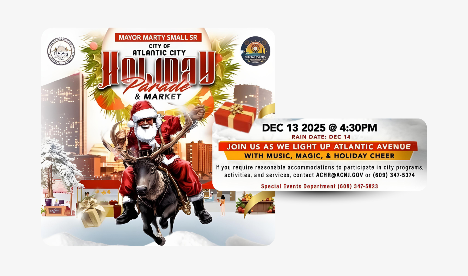 Atlantic City Holiday Parade & Market Returns December 13 —